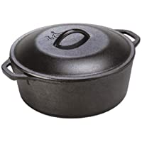Lodge Cacerola c-Tapa 4-700L-25cm INLODGE.L8DOL3- Inoxidable- Negro- 25cm